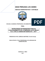 Influencia Del Potencial de Las Estrategias de Marketing para Optimizar El Posicionamiento de La Empresa Alfiz Group S.A.C. - 2017