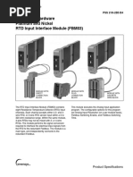 I/A Series Hardware Platinum and Nickel RTD Input Interface Module (FBM03)