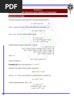 Order Reduction and Variation of Parameters Reduction of Order