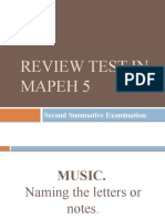 Review Test in MAPeH 5