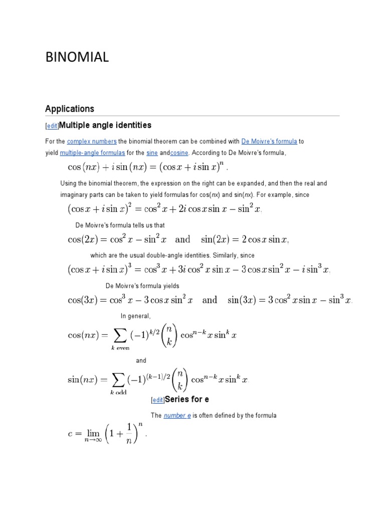 BINOMIAL | PDF