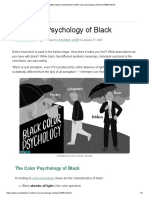The Color Psychology of Black