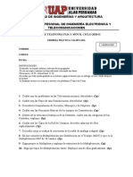 Primera Practica Calificada - Telefonia Fija y Movil - 2020-2