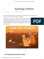 The Color Psychology of Brown: Kendra Cherry