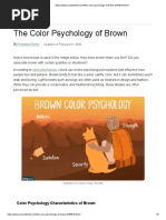 The Color Psychology of Brown: Kendra Cherry