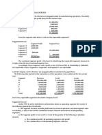 OPERATING SEGMENT - Practical Exercises WT Solutions