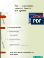 Chapter 1 - Introduction & Chapter 4 - Federal Reserve System