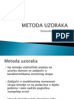 8 Metoda Uzoraka PDF