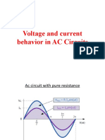 Voltage and Current Behavior in AC Circuits