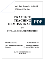Practice Teaching Demonstration: Intramuscular Injection