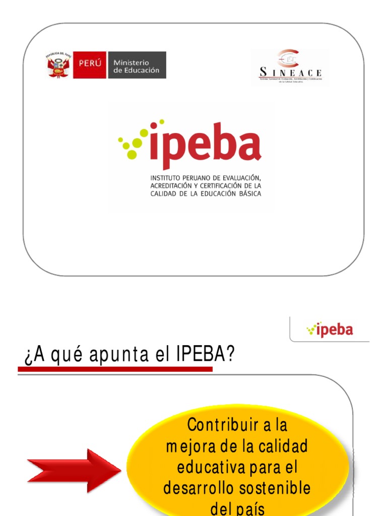 Ipeba | PDF | Evaluación | Educación primaria