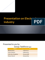 Presentation On Electronics Industry