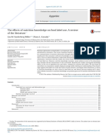 The Effects of Nutrition Knowledge On Food Label Use A Review of The Literature