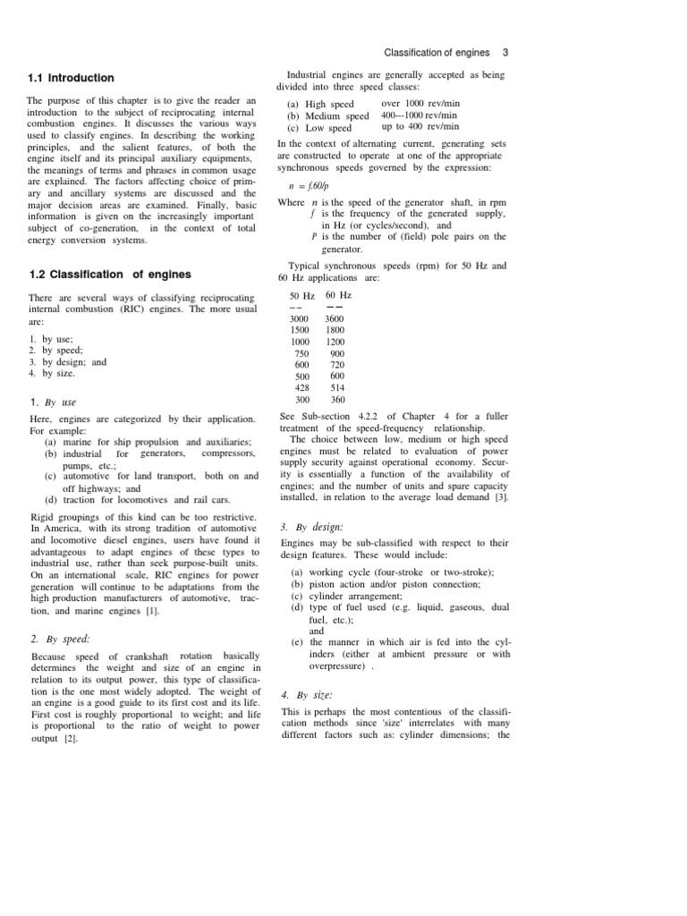 Classification of Engines 3 PDF Marine Propulsion Engines