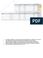 Project Budgeting Template: Subtask Subtask Subtask Subtask