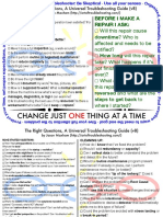 Change Just Thing at A Time: The Right Questions, A Universal Troubleshooting Guide (v8)