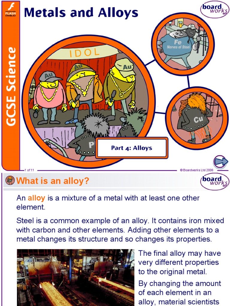 Metals and Alloys Part 4 - Alloys | PDF | Alloy | Steel