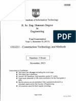 Construction Technology Methods - CE3221 PDF
