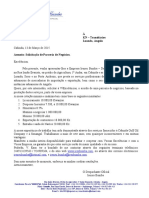 Solicitação de Parceria Negócios