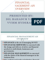 Financial Management an Overview