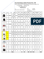 Guangzhou Gaosheng Leather Product CO., LTD: Packing List