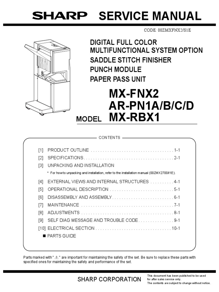 MXFNX2 Booklet Finisher PDF PDF Printed Circuit Board Office