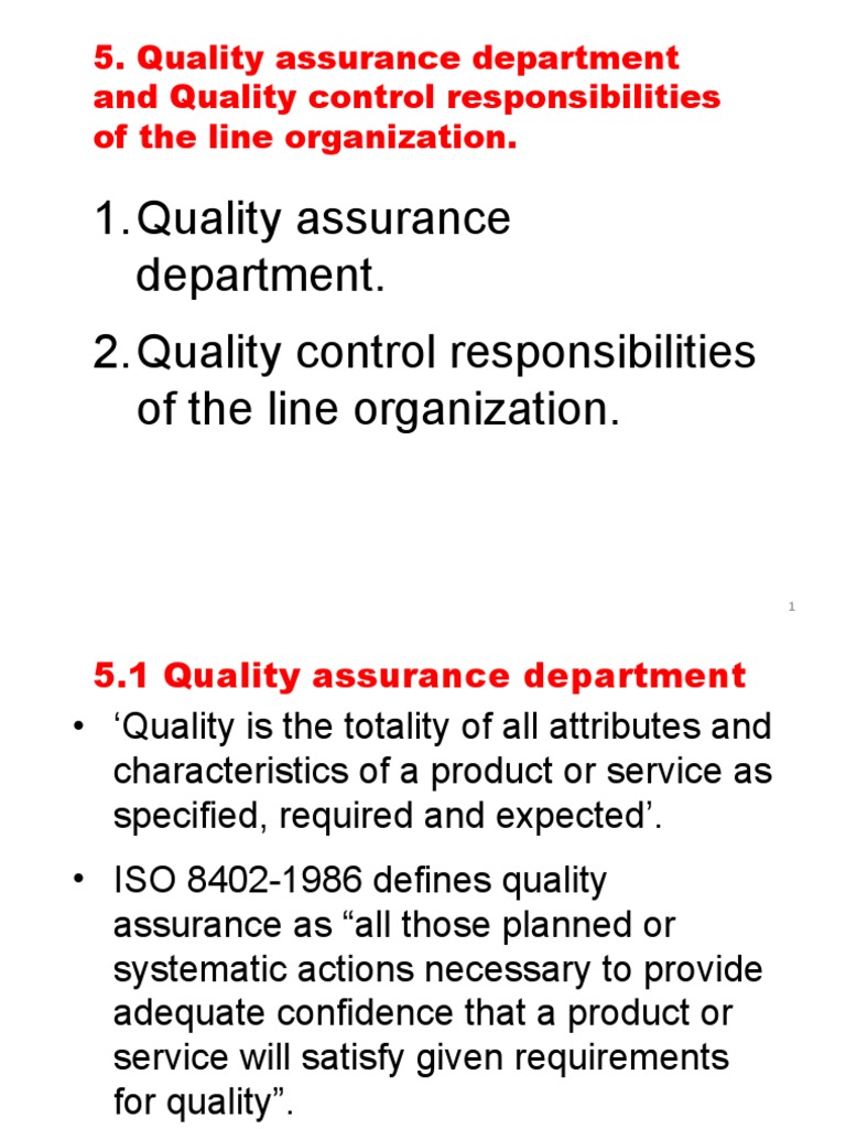 Quality Assurance and Control Functions | PDF | Quality Assurance | Audit