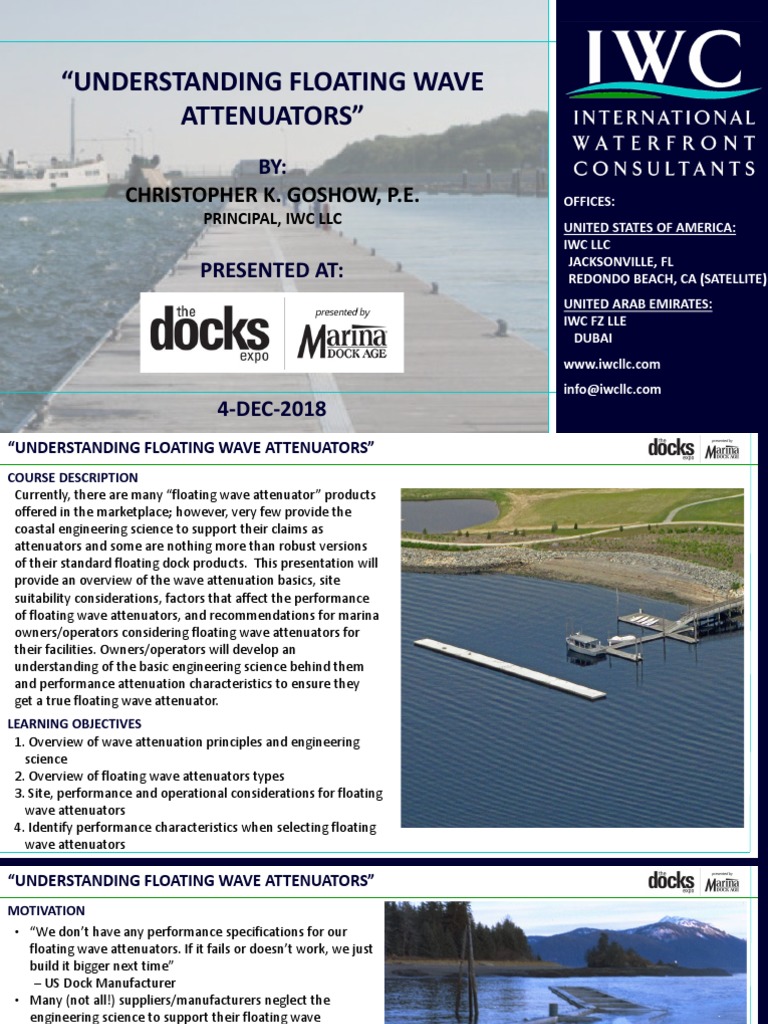 Overview of Floating Wave Attenuators | PDF | Attenuation | Waves