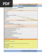 Tax Calculator FY-2020-21