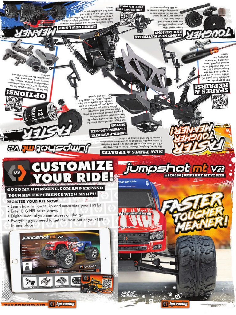 HPI Jumpshot MT V2: Upgrades & Features | PDF | Car Body Styles ...