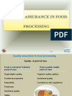 De - QA in Food Industry