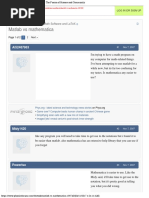 Matlab Vs Mathematica: Forums Mathematics Math Software and Latex