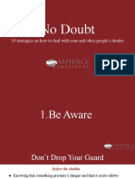 No Doubt: 10 Strategies On How To Deal With Your and Other People's Doubts