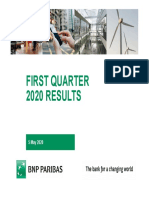 First Quarter 2020 RESULTS