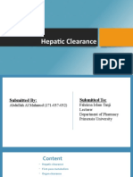 Hepatic Clearance