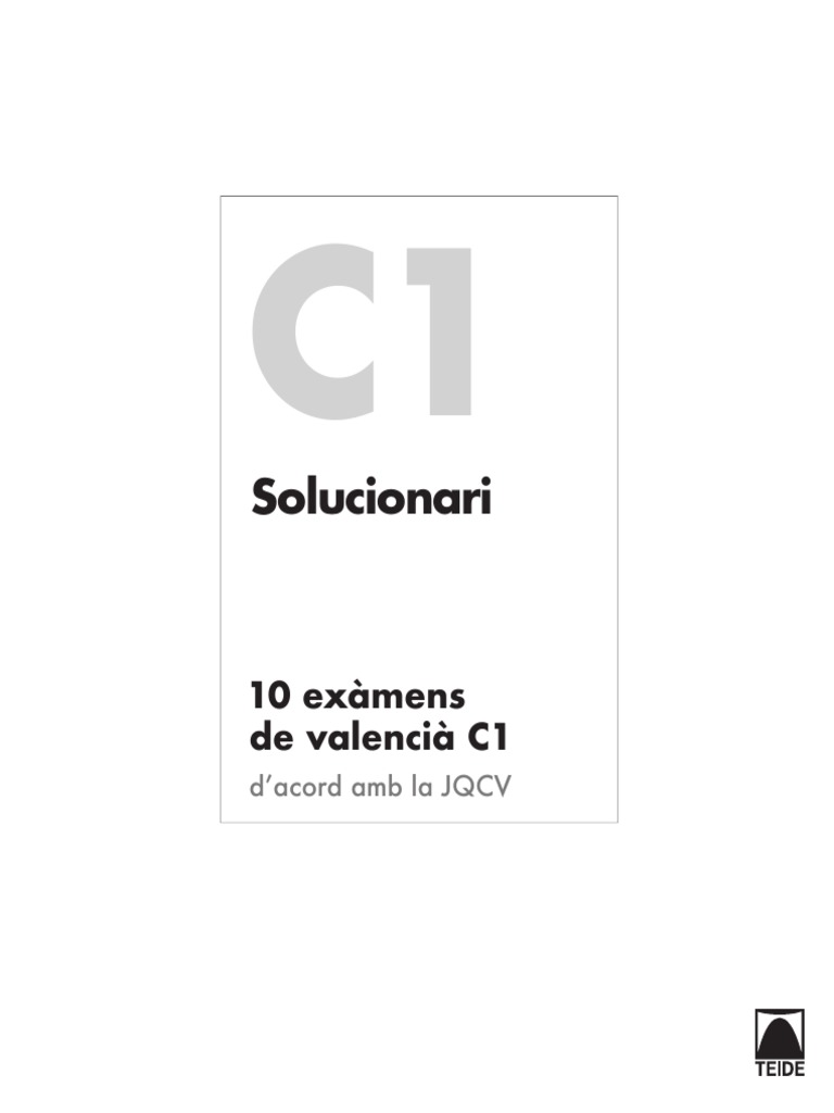 10 exàmens de valencià C1 