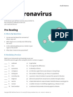 The Coronavirus: Pre-Reading