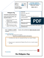 The Philippine Flag: Student'S Activity Sheet