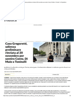 Caso Gregoretti, udienza preliminare rinviata al 20 novembre per sentire Conte, Di Maio e Toninelli - la Repubblica