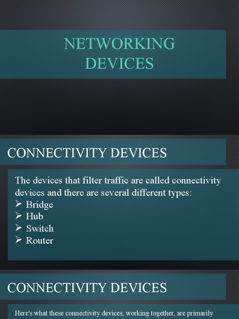 Networking Devices PDF