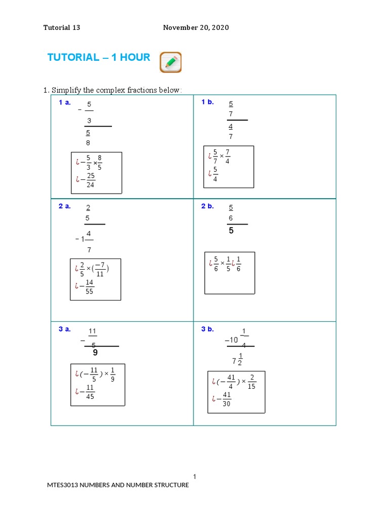 Complex Fractions and Rational Numbers | PDF | Rational Number | Ratio