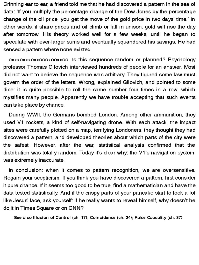 Understanding False Patterns in Data | PDF | History