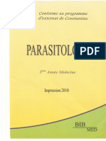 Serie Jaune 3eme Année - PARASITOLOGIE PDF