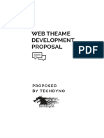 Web Theame Development Proposal: Proposed by Techdyno