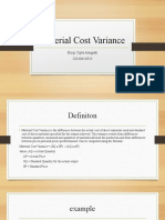 Material Cost Variance