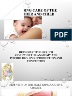 Nursing Care of Mother and Child: Anatomy and Physiology of Male and Female Reproductive Systems