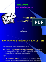 Writing Job Application: Welcome