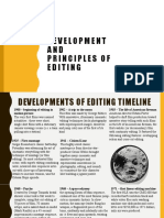 Development and Principles of Editing2020