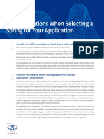 6 Considerations When Selecting A Spring For Your Application