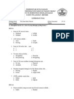 Soal PTS Kelas 4 Kurtilas